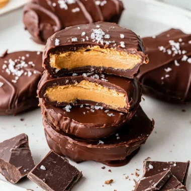 Healthy Reese's Eggs made with nutritious ingredients for a guilt-free treat