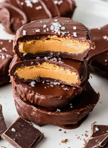 Healthy Reese's Eggs made with nutritious ingredients for a guilt-free treat