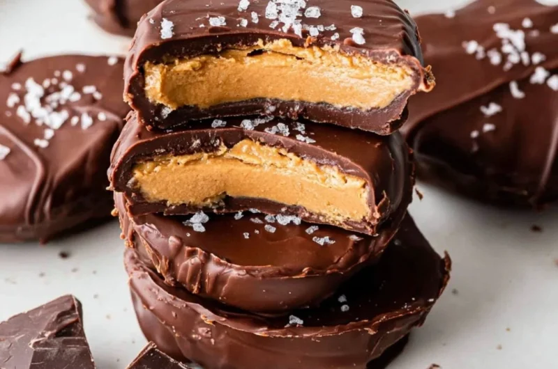 Healthy Reese's Eggs made with nutritious ingredients for a guilt-free treat