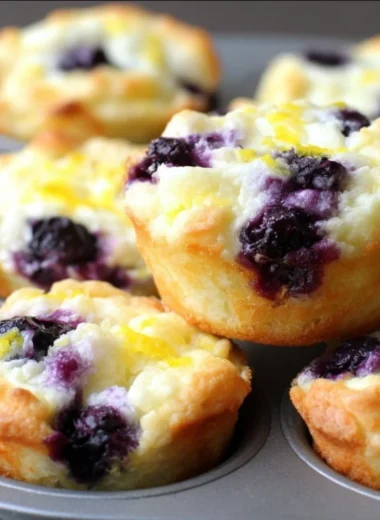 Lemon blueberry protein bites on a plate, healthy snack rich in protein.