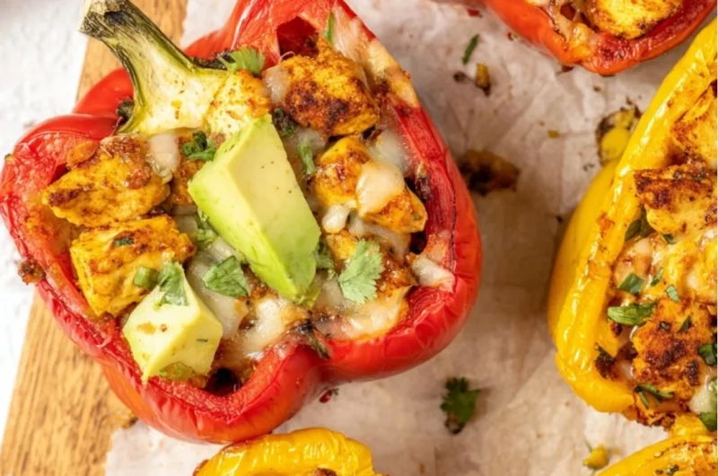 Healthy stuffed peppers recipe by Kristi Ruggles