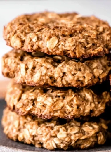 Delicious homemade protein oatmeal cookies with chocolate chips.