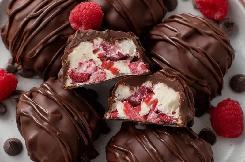 Delicious chocolate covered yogurt clusters for a tasty snack