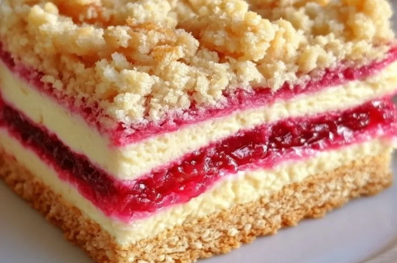 Delicious rhubarb cream cheese bars perfect for celebrations and gatherings.