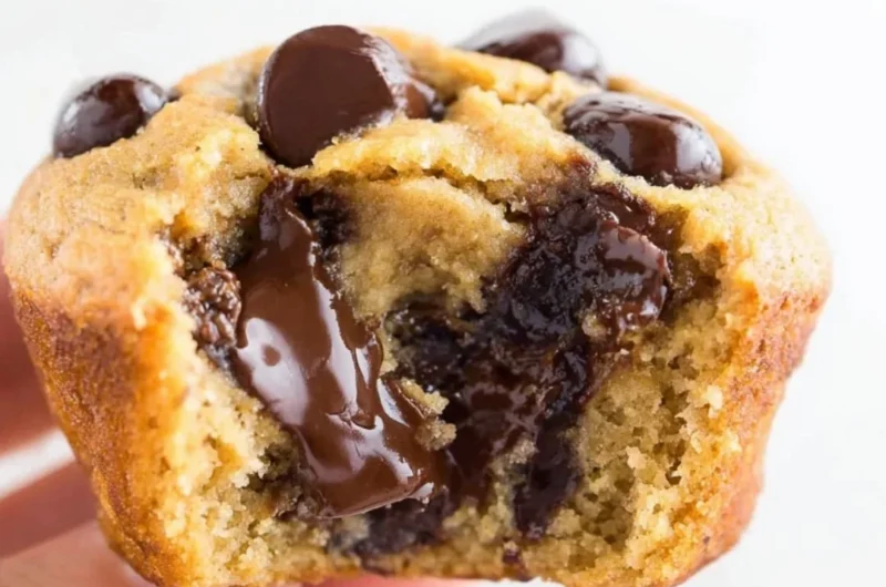 Flourless peanut butter banana muffins on a cooling rack