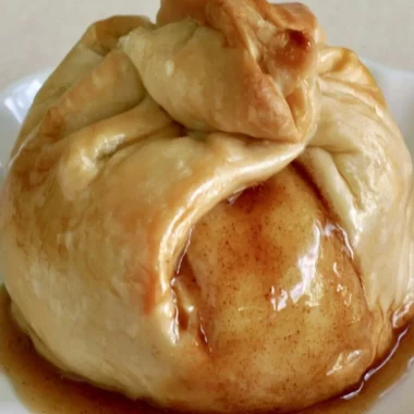 Delicious homemade Apple Dumplings ready to serve