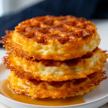 Deliciously crispy chaffles made from an easy recipe