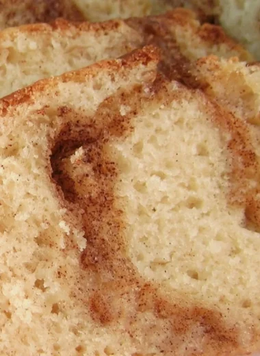 Freshly baked cinnamon swirl bread with a rich cinnamon filling